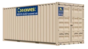 20ft Storage Container For Rent Beige color