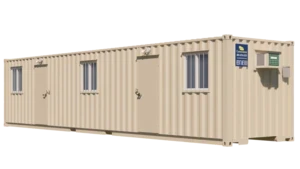 40ft On-Site Mobile Ground Level Office Container for Rent