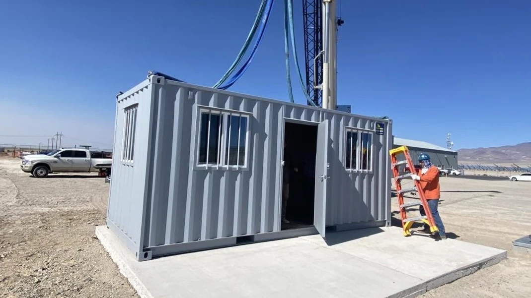 Shipping container converted to emergency shelter 